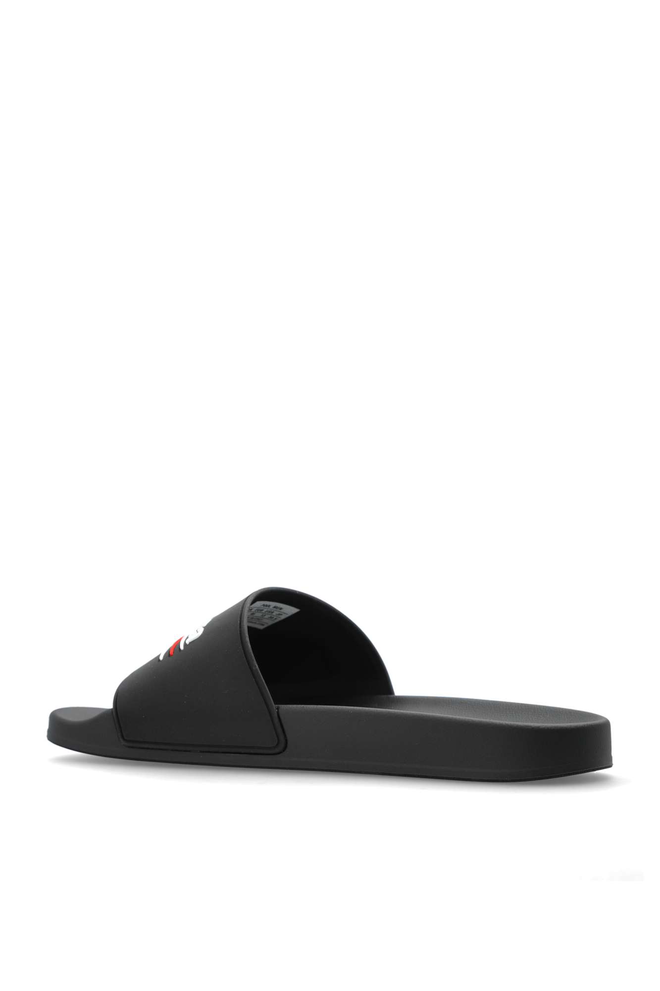 25SS new/BALENCIAGA マットラバークロッグサンダル Slide Black バレンシアガ BALENCIAGA クロックス 22SS ラバー 花柄 フラワー